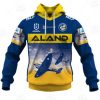 NRL Parramatta Eels Custom Name Number 2020 ANZAC Day Jersey Pullover Hoodie