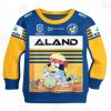 NRL Parramatta Eels Custom Name Number 2020 x Bluey Jersey Kids Sweatshirt