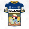 NRL Parramatta Eels Custom Name Number 2020 x Bluey Jersey T-Shirt