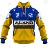 NRL Parramatta Eels Custom Name Number 2021 Home Jersey Zip Up Hoodie