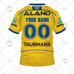 Alternative view of NRL Parramatta Eels Custom Name Number 2022 Alternate Jersey T-Shirt