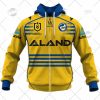 NRL Parramatta Eels Custom Name Number 2022 Alternate Jersey Zip Up Hoodie