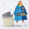 NRL Parramatta Eels Custom Name Number 2022 Half Jersey Fleece Oodie