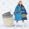 NRL Parramatta Eels Custom Name Number 2022 Half Jersey Fleece Oodie V2