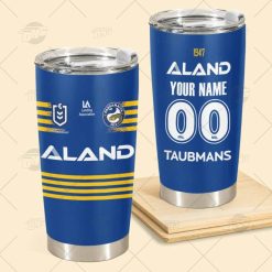 Alternative view of NRL Parramatta Eels Custom Name Number 2022 Home Jersey Tumbler