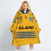 NRL Parramatta Eels Custom Name Number 2023 Alternate Jersey Fleece Oodie