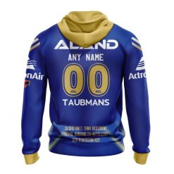 Alternative view of NRL Parramatta Eels Custom Name Number 2023 ANZAC Day Round Jersey Pullover Hoodie