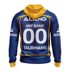 Alternative view of NRL Parramatta Eels Custom Name Number 2023 Home Jersey Pullover Hoodie