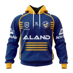 NRL Parramatta Eels Custom Name Number 2023 Home Jersey Pullover Hoodie