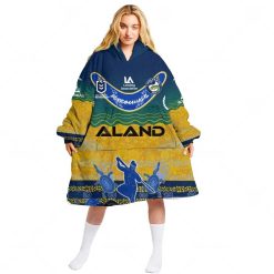 NRL Parramatta Eels Custom Name Number 2023 Indigenous Jersey Fleece Oodie