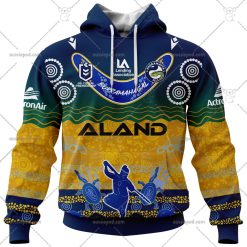 NRL Parramatta Eels Custom Name Number 2023 Indigenous Jersey Pullover Hoodie
