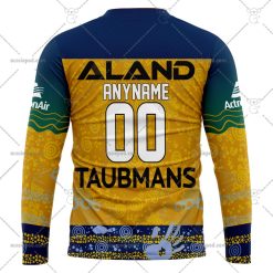 Alternative view of NRL Parramatta Eels Custom Name Number 2023 Indigenous Jersey Sweatshirt