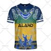 NRL Parramatta Eels Custom Name Number 2023 Indigenous Jersey T-Shirt
