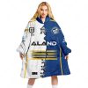 NRL Parramatta Eels Custom Name Number 2023 Mix Jersey V2 Fleece Oodie