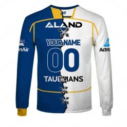 Alternative view of NRL Parramatta Eels Custom Name Number 2023 Mix Jersey V2 Sweatshirt