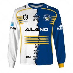 NRL Parramatta Eels Custom Name Number 2023 Mix Jersey V2 Sweatshirt