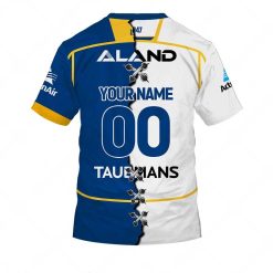 Alternative view of NRL Parramatta Eels Custom Name Number 2023 Mix Jersey V2 T-Shirt