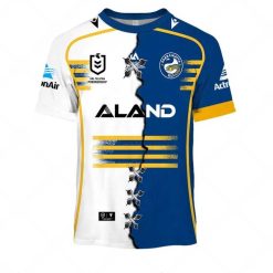 NRL Parramatta Eels Custom Name Number 2023 Mix Jersey V2 T-Shirt