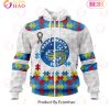 NRL Parramatta Eels Custom Name Number Autism Awareness Zip Up Hoodie