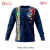 NRL Parramatta Eels Custom Name Number Flag Scratch Sweatshirt