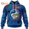 NRL Parramatta Eels Custom Name Number Halloween Jersey Pullover Hoodie