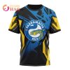NRL Parramatta Eels Custom Name Number MotoCross T-Shirt V2