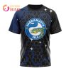 NRL Parramatta Eels Custom Name Number MotoCross T-Shirt V3