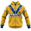 NRL Parramatta Eels Custom Name Number NRL Nines 2020 Jersey Zip Up Hoodie