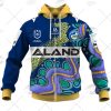 NRL Parramatta Eels Custom Name Number On Field Indigenous Jersey 2021 Zip Up Hoodie