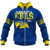 NRL Parramatta Eels Custom Name Number Retro Flag Jersey 1947 Zip Up Hoodie