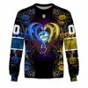 NRL Parramatta Eels Custom Name Number Rose Dragon Sweatshirt