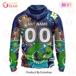 Alternative view of NRL Parramatta Eels Custom Name Number Special Design NAIDOC Zip Up Hoodie