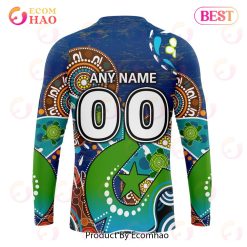 Alternative view of NRL Parramatta Eels Custom Name Number Special Design NAIDOC Sweatshirt