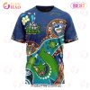 NRL Parramatta Eels Custom Name Number Special Design NAIDOC T-Shirt