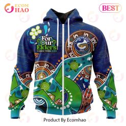 NRL Parramatta Eels Custom Name Number Special Design NAIDOC Zip Up Hoodie