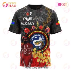 NRL Parramatta Eels Custom Name Number Special Edition NAIDOC T-Shirt