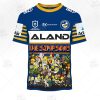 NRL Parramatta Eels Custom Name Number x The Simpsons 2020 Halloween Kids T-Shirt