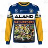 NRL Parramatta Eels Custom Name Number x The Simpsons 2020 Halloween Sweatshirt