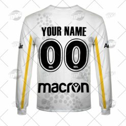 Alternative view of NRL Parramatta Eels Custosm Name Number 2022 Run Out Tee Jersey Sweatshirt