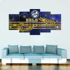 NRL Parramatta Eels Indigenous Style 5 Panel Canvas