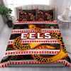 NRL Parramatta Eels Tribal Style Black Doona Cover