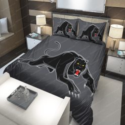 Alternative view of NRL Penrith Panthers Black Doona Cover V5