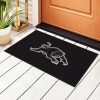 NRL Penrith Panthers Black Rubber Doormat