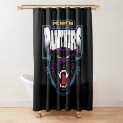 NRL Penrith Panthers Black Shower Curtain