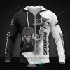 NRL Penrith Panthers Black White Iron Maiden Zip Up Hoodie