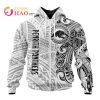 NRL Penrith Panthers Custom Name Indigenous Zip Up Hoodie V2