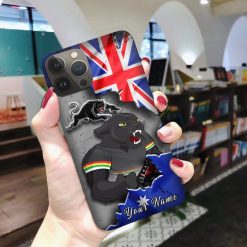 Alternative view of NRL Penrith Panthers Custom Name Mascot Scratch Phone Case