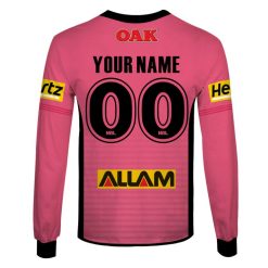 Alternative view of NRL Penrith Panthers Custom Name Number 2020 Alternate Jersey Sweatshirt