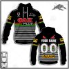 NRL Penrith Panthers Custom Name Number 2021 Alternate Jersey Pullover Hoodie