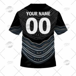 Alternative view of NRL Penrith Panthers Custom Name Number 2022 Indigenous Fishing Jersey T-Shirt